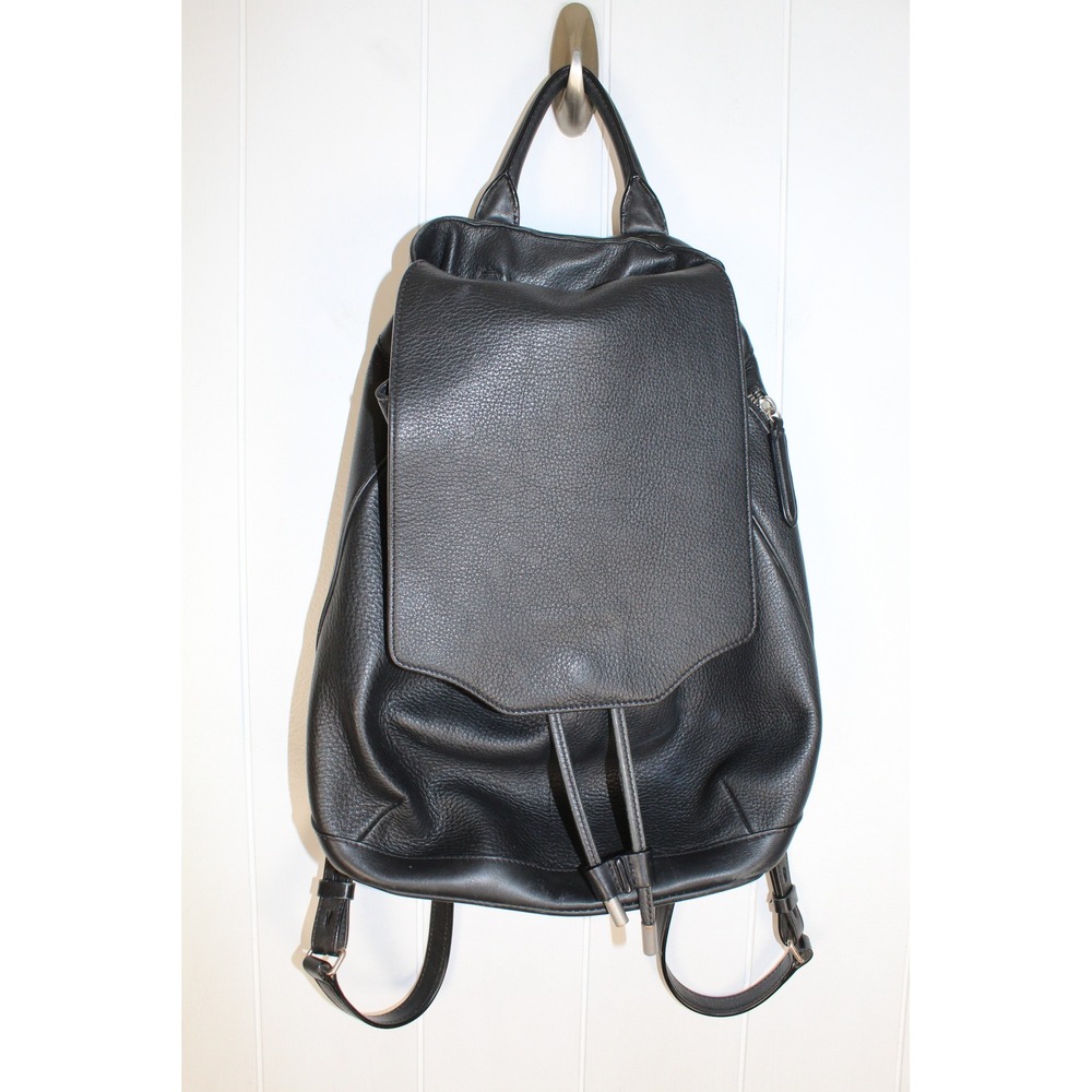 Rag & Bone Pilot Backpack in Black Pebbled Leather - Picture 2 of 10
